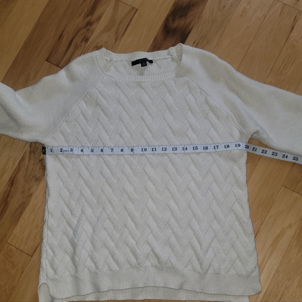 Cyrus Women's Cream Crewneck Sweater XL - Picture 4 of 4